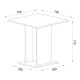 Τραπέζι Allos Megapap χρώμα sapphire oak 75x75x77εκ. Τραπέζι Allos Megapap χρώμα sapphire oak 75x75x77εκ.