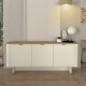Μπουφές Bohema Megapap χρώμα ivory - sepet oak 180x47x76,6εκ. Μπουφές Bohema Megapap χρώμα ivory - sepet oak 180x47x76,6εκ.