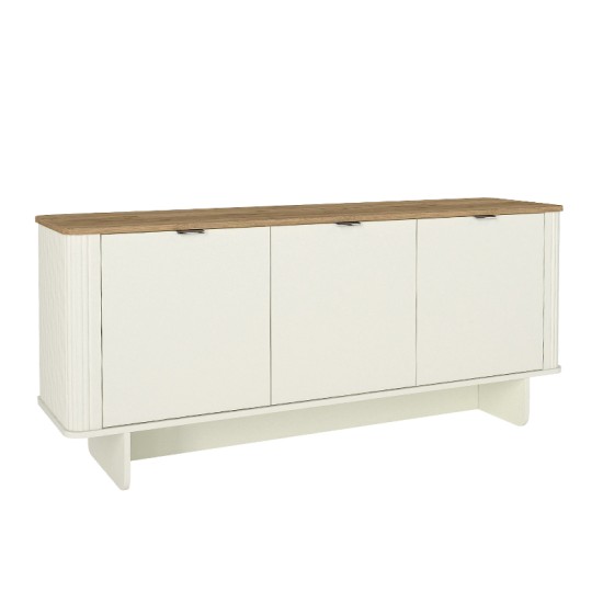Μπουφές Bohema Megapap χρώμα ivory - sepet oak 180x47x76,6εκ. Μπουφές Bohema Megapap χρώμα ivory - sepet oak 180x47x76,6εκ.