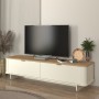 Έπιπλο τηλεόρασης Bohema Megapap χρώμα ivory - sepet oak 180x47x45,6εκ.