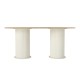 Τραπέζι Bohema Megapap χρώμα ivory - sepet oak 180x90x77,7εκ. Τραπέζι Bohema Megapap χρώμα ivory - sepet oak 180x90x77,7εκ.