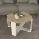 Τραπεζάκι σαλονιού Rebel Megapap χρώμα rota oak - sandstone Ø70x38εκ. Τραπεζάκι σαλονιού Rebel Megapap χρώμα rota oak - sandstone Ø70x38εκ.