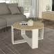 Τραπεζάκι σαλονιού Rebel Megapap χρώμα rota oak - sandstone Ø70x38εκ. Τραπεζάκι σαλονιού Rebel Megapap χρώμα rota oak - sandstone Ø70x38εκ.