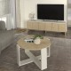 Τραπεζάκι σαλονιού Rebel Megapap χρώμα rota oak - sandstone Ø70x38εκ. Τραπεζάκι σαλονιού Rebel Megapap χρώμα rota oak - sandstone Ø70x38εκ.