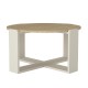 Τραπεζάκι σαλονιού Rebel Megapap χρώμα rota oak - sandstone Ø70x38εκ. Τραπεζάκι σαλονιού Rebel Megapap χρώμα rota oak - sandstone Ø70x38εκ.