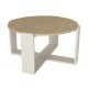 Τραπεζάκι σαλονιού Rebel Megapap χρώμα rota oak - sandstone Ø70x38εκ. Τραπεζάκι σαλονιού Rebel Megapap χρώμα rota oak - sandstone Ø70x38εκ.