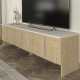 Έπιπλο τηλεόρασης Rebel Megapap χρώμα rota oak - sandstone 150x35x45εκ. Έπιπλο τηλεόρασης Rebel Megapap χρώμα rota oak - sandstone 150x35x45εκ.