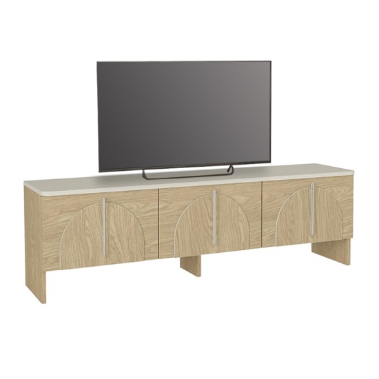 Έπιπλο τηλεόρασης Rebel Megapap χρώμα rota oak - sandstone 150x35x45εκ. Έπιπλο τηλεόρασης Rebel Megapap χρώμα rota oak - sandstone 150x35x45εκ.