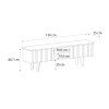 Έπιπλο τηλεόρασης Gemma Megapap χρώμα sepet oak 150x35x46,7εκ.