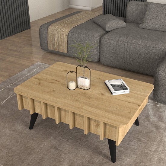Τραπεζάκι σαλονιού Gemma Megapap χρώμα sepet oak 90x59,6x36,8εκ. Τραπεζάκι σαλονιού Gemma Megapap χρώμα sepet oak 90x59,6x36,8εκ.