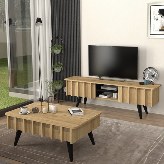Τραπεζάκι σαλονιού Gemma Megapap χρώμα sepet oak 90x59,6x36,8εκ. Τραπεζάκι σαλονιού Gemma Megapap χρώμα sepet oak 90x59,6x36,8εκ.