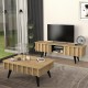 Τραπεζάκι σαλονιού Gemma Megapap χρώμα sepet oak 90x59,6x36,8εκ. Τραπεζάκι σαλονιού Gemma Megapap χρώμα sepet oak 90x59,6x36,8εκ.