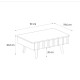 Τραπεζάκι σαλονιού Gemma Megapap χρώμα sepet oak 90x59,6x36,8εκ. Τραπεζάκι σαλονιού Gemma Megapap χρώμα sepet oak 90x59,6x36,8εκ.