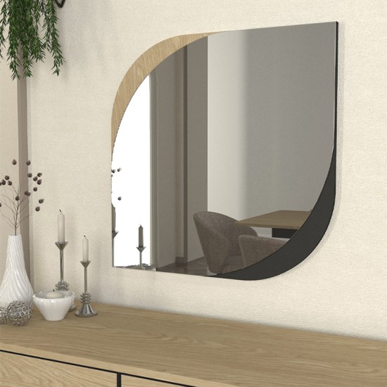 Καθρέπτης τοίχου Lava Μegapap χρώμα rota oak - ανθρακί 70x2,2x70εκ. Καθρέπτης τοίχου Lava Μegapap χρώμα rota oak - ανθρακί 70x2,2x70εκ.