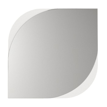 Καθρέπτης τοίχου Lava Μegapap χρώμα λευκό 70x2,2x70εκ.