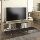 Έπιπλο τηλεόρασης Lava Megapap χρώμα rota oak - ανθρακί 150x35x51,3εκ. Έπιπλο τηλεόρασης Lava Megapap χρώμα rota oak - ανθρακί 150x35x51,3εκ.