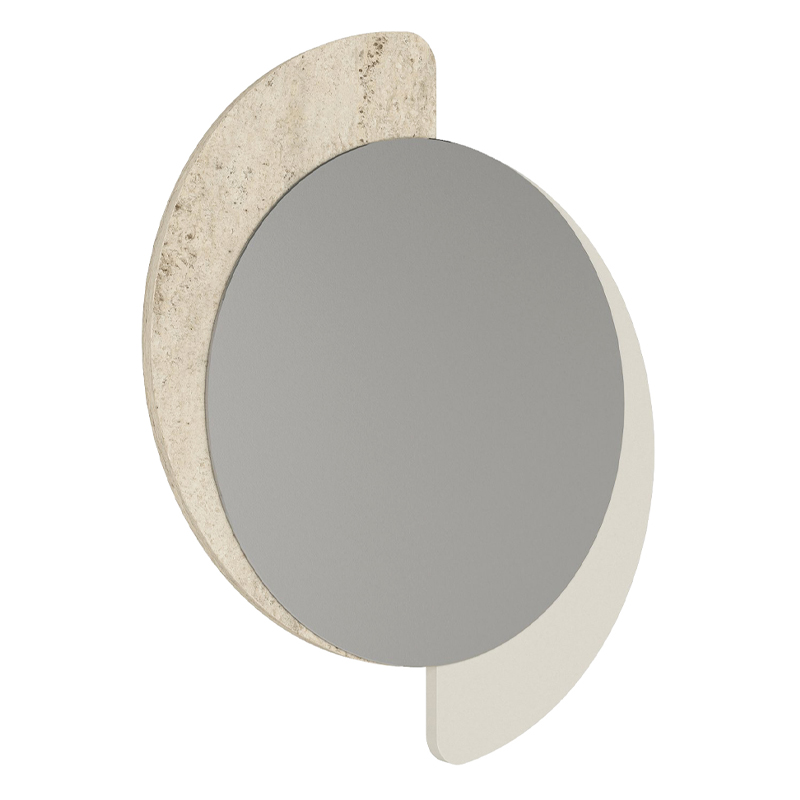 Καθρέπτης τοίχου Sevilla Μegapap χρώμα sandstone - travertine 59,2x2,2x69εκ.