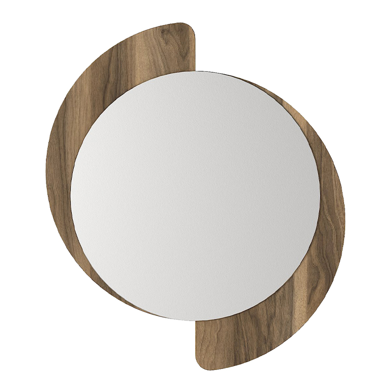 Καθρέπτης τοίχου Sevilla Μegapap χρώμα καρυδί 59,2x2,2x69εκ.