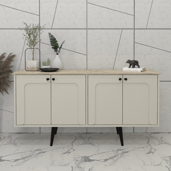 Μπουφές Sevilla Megapap χρώμα sandstone - travertine 150x44,6x72,2εκ. Μπουφές Sevilla Megapap χρώμα sandstone - travertine 150x44,6x72,2εκ.