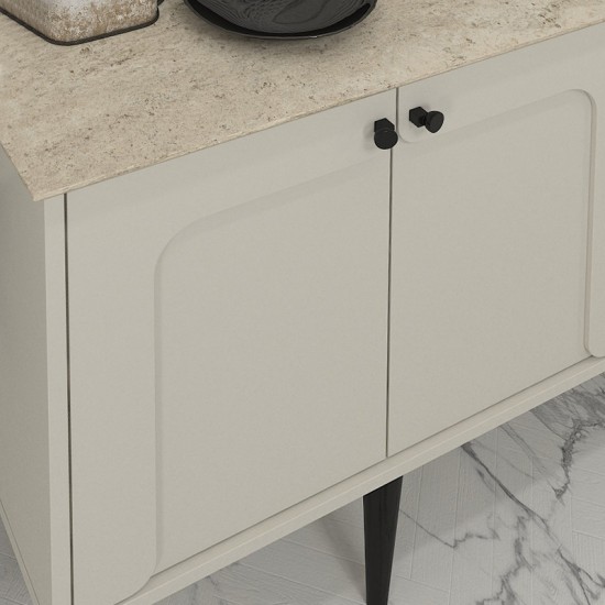 Μπουφές Sevilla Megapap χρώμα sandstone - travertine 150x44,6x72,2εκ. Μπουφές Sevilla Megapap χρώμα sandstone - travertine 150x44,6x72,2εκ.