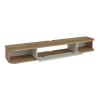 Έπιπλο τηλεόρασης επιτοίχιο Cross Megapap με LED χρώμα sepet oak - sandstone 150x29,6x19,2εκ.