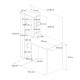Γραφείο εργασίας Gemini Megapap χρώμα ανθρακί - λευκό 121,8x59,6x131,8εκ.