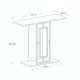 Κονσόλα Alderas Megapap χρώμα λευκό - travertine - χρυσό 90x29,6x76,8εκ.
