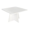 Τραπεζάκι σαλονιού Sugar Megapap χρώμα λευκό 60x60x36,8εκ.
