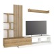 Σύνθεση τηλεόρασης Vermont Megapap χρώμα λευκό - sepet oak 240x40x192εκ. Σύνθεση τηλεόρασης Vermont Megapap χρώμα λευκό - sepet oak 240x40x192εκ.