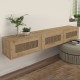 Έπιπλο τηλεόρασης επιτοίχιο Samuel Megapap χρώμα sapphire oak 180x31,4x28,6εκ. Έπιπλο τηλεόρασης επιτοίχιο Samuel Megapap χρώμα sapphire oak 180x31,4x28,6εκ.