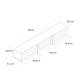 Έπιπλο τηλεόρασης επιτοίχιο Samuel Megapap χρώμα sapphire oak 180x31,4x28,6εκ. Έπιπλο τηλεόρασης επιτοίχιο Samuel Megapap χρώμα sapphire oak 180x31,4x28,6εκ.