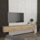 Έπιπλο τηλεόρασης επιτοίχιο Espanse Megapap χρώμα sapphire oak 241,8x31,7x30εκ. Έπιπλο τηλεόρασης επιτοίχιο Espanse Megapap χρώμα sapphire oak 241,8x31,7x30εκ.