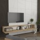 Έπιπλο τηλεόρασης επιτοίχιο Espanse Megapap χρώμα sapphire oak 241,8x31,7x30εκ. Έπιπλο τηλεόρασης επιτοίχιο Espanse Megapap χρώμα sapphire oak 241,8x31,7x30εκ.