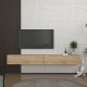 Έπιπλο τηλεόρασης επιτοίχιο Espanse Megapap χρώμα sapphire oak 241,8x31,7x30εκ. Έπιπλο τηλεόρασης επιτοίχιο Espanse Megapap χρώμα sapphire oak 241,8x31,7x30εκ.