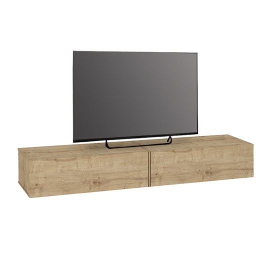 Έπιπλο τηλεόρασης επιτοίχιο Espanse Megapap χρώμα sapphire oak 241,8x31,7x30εκ. Έπιπλο τηλεόρασης επιτοίχιο Espanse Megapap χρώμα sapphire oak 241,8x31,7x30εκ.