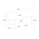 Τραπεζάκι σαλονιού Cortado Megapap χρώμα travertine 120x60x39,6εκ. Τραπεζάκι σαλονιού Cortado Megapap χρώμα travertine 120x60x39,6εκ.