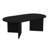 Τραπεζάκι σαλονιού Cortado Megapap χρώμα μαύρο 120x60x39,6εκ.