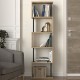 Βιβλιοθήκη Alvina Megapap χρώμα sapphire oak - ανθρακί 45x19,6x158,8εκ. Βιβλιοθήκη Alvina Megapap χρώμα sapphire oak - ανθρακί 45x19,6x158,8εκ.