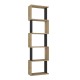 Βιβλιοθήκη Alvina Megapap χρώμα sapphire oak - ανθρακί 45x19,6x158,8εκ. Βιβλιοθήκη Alvina Megapap χρώμα sapphire oak - ανθρακί 45x19,6x158,8εκ.