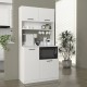 Έπιπλο κουζίνας Tuco 2 Megapap χρώμα λευκό 90x40x180εκ. Έπιπλο κουζίνας Tuco 2 Megapap χρώμα λευκό 90x40x180εκ.