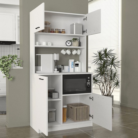 Έπιπλο κουζίνας Tuco 2 Megapap χρώμα λευκό 90x40x180εκ. Έπιπλο κουζίνας Tuco 2 Megapap χρώμα λευκό 90x40x180εκ.