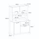 Έπιπλο κουζίνας Tuco 2 Megapap χρώμα λευκό 90x40x180εκ. Έπιπλο κουζίνας Tuco 2 Megapap χρώμα λευκό 90x40x180εκ.