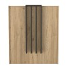 Γραφείο υποδοχής - reception Hola Megapap χρώμα sepet oak - ανθρακί 93,6x45,2x110,3εκ.