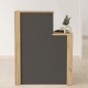 Γραφείο υποδοχής - reception Enter Megapap χρώμα sepet oak - ανθρακί 86,9x40x110,3εκ. Γραφείο υποδοχής - reception Enter Megapap χρώμα sepet oak - ανθρακί 86,9x40x110,3εκ.