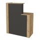 Γραφείο υποδοχής - reception Enter Megapap χρώμα sepet oak - ανθρακί 86,9x40x110,3εκ. Γραφείο υποδοχής - reception Enter Megapap χρώμα sepet oak - ανθρακί 86,9x40x110,3εκ.