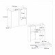Γραφείο υποδοχής - reception Navita Megapap με LED χρώμα sepet oak - ανθρακί 113,6x42x111,8εκ.