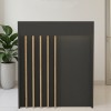 Γραφείο υποδοχής - reception Karibu Megapap με LED χρώμα ανθρακί - sepet oak 90x40x100εκ.