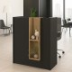 Γραφείο υποδοχής - reception Bonveno Megapap χρώμα ανθρακί - sepet oak 90x43,2x110εκ. Γραφείο υποδοχής - reception Bonveno Megapap χρώμα ανθρακί - sepet oak 90x43,2x110εκ.