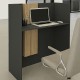 Γραφείο υποδοχής - reception Bonveno Megapap χρώμα ανθρακί - sepet oak 90x43,2x110εκ. Γραφείο υποδοχής - reception Bonveno Megapap χρώμα ανθρακί - sepet oak 90x43,2x110εκ.