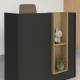 Γραφείο υποδοχής - reception Bonveno Megapap χρώμα ανθρακί - sepet oak 90x43,2x110εκ. Γραφείο υποδοχής - reception Bonveno Megapap χρώμα ανθρακί - sepet oak 90x43,2x110εκ.